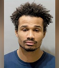 Michael Manual Jackson-Bolanos,29, was charged for the death of Samantha Woll in October 2023,
Mandatory Credit:	Detroit Police Dept. via CNN Newsource