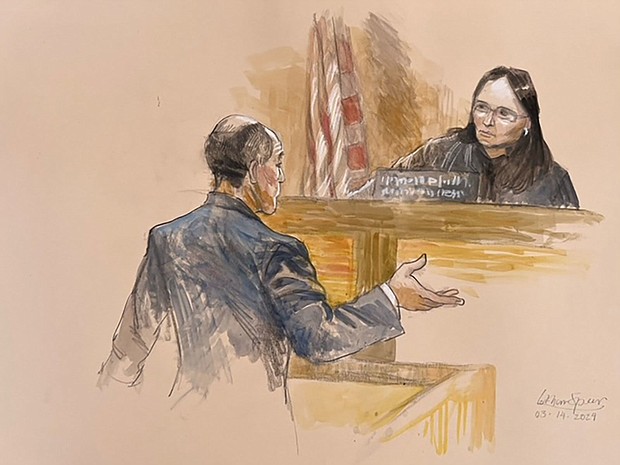 Judge Aileen Cannon in court on March 14, 2024.
Mandatory Credit:	Lothar Speer via CNN Newsource