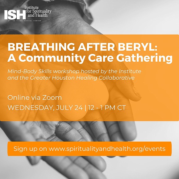 In the aftermath of Hurricane Beryl, the Institute for Spirituality and Health, along with its Greater Houston Healing Collaborative (GHHC) …