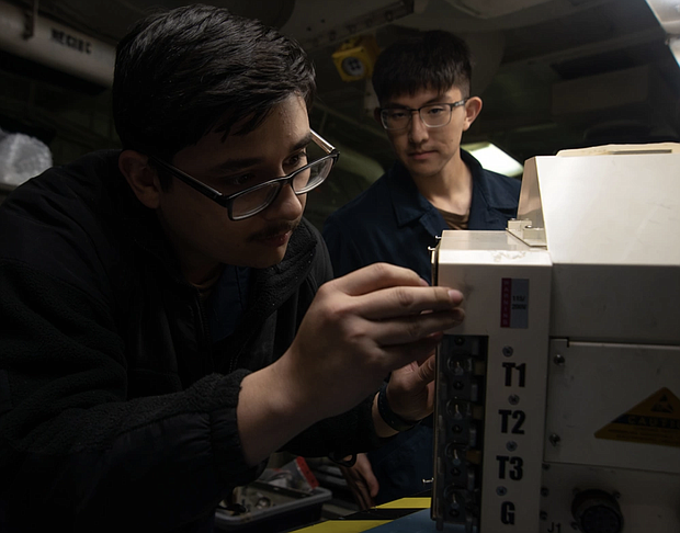 Aviation Electrician’s Mate Airman Jose Garza
Photo by Petty Officer 2nd Class Caylen McCutcheon
USS Nimitz (CVN 68)
