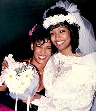 Vice President Kamala Harris and Melanie Miles at Miles' wedding