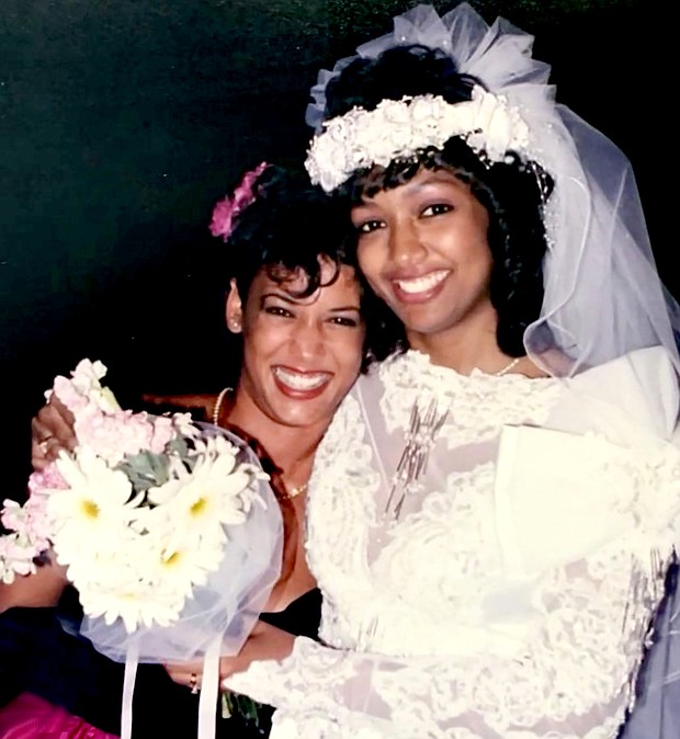 Vice President Kamala Harris and Melanie Miles at Miles' wedding