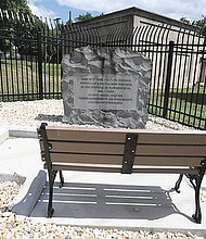 Have you seen this bench? It’s gone from its perch in front of a Confederate marker in South Side.