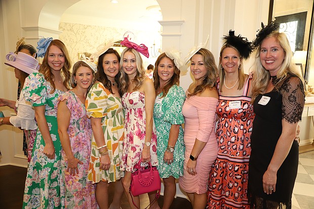Ladies at the 19th Annual Fort Bend Spring Brunch: Hats, Gloves, and Boutonnières