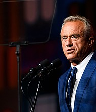Robert F. Kennedy Jr. speaks at the Bitcoin 2024 conference in Nashville on July 26.
Mandatory Credit:	Liam Kennedy/Bloomberg/Getty Images via CNN Newsource