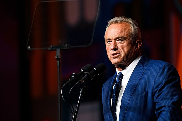 Robert F. Kennedy Jr. speaks at the Bitcoin 2024 conference in Nashville on July 26.
Mandatory Credit:	Liam Kennedy/Bloomberg/Getty Images via CNN Newsource