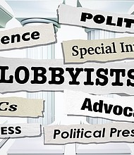 Lobbyists News Headlines Lobbying Advocates PACs Influence 3d Illustration