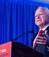 Vice President Kamala Harris has made a decision on her running mate, with four people close to the process saying Gov. Tim Walz of Minnesota is her choice.
Mandatory Credit:	Jim Vondruska/Getty Images via CNN Newsource