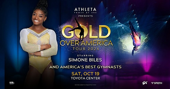 Houston, get ready to be inspired and amazed as the unparalleled Simone Biles brings her glittering Gold Over America Tour …