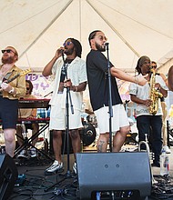 Local band Weekend Plans was among the more than 15 groups scheduled to play at the event.