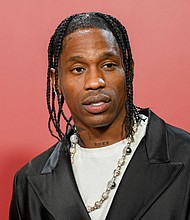 Travis Scott seen in Los Angeles last November was arrested in Paris after getting into a fight with his bodyguard, authorities in the French capital said.
Mandatory Credit:	Gilbert Flores/Variety/Getty Images via CNN Newsource