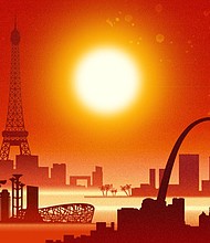 Most of the world’s cities will be unable to host the Olympics during the summer in the coming decades because the temperatures blow past the threshold of safe humid heat, according to a CNN analysis of data from CarbonPlan,
Mandatory Credit:	Illustration; CNN/Adobe Stock via CNN Newsource