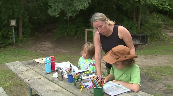 Unschooling is a kind of home schooling, but the kids take the reins in what they learn.
Mandatory Credit:	WXYZ via CNN Newsource