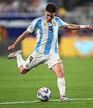 Álvarez has been part of two Copa América winning sides for Argentina, most recently earlier this year.
Mandatory Credit:	Stephen Nadler/ISI Photos/Getty Images via CNN Newsource