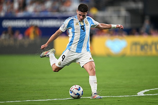 Álvarez has been part of two Copa América winning sides for Argentina, most recently earlier this year.
Mandatory Credit:	Stephen Nadler/ISI Photos/Getty Images via CNN Newsource