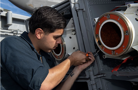 Houston's own Fire Controlman 3rd Class Martin Galvan, currently serving aboard the Wasp-class amphibious assault ship USS Boxer (LHD 4), …