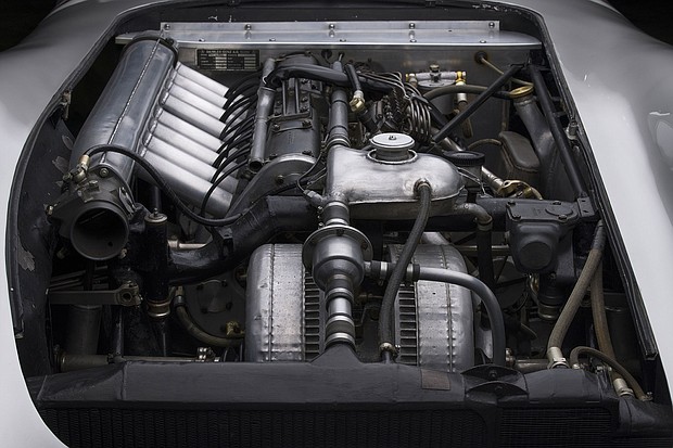 The 1954 Mercedes W196 Streamliner engine.
Mandatory Credit:	Sotheby's via CNN Newsource