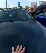 Ohio officer who fatally shot pregnant 21-year-old Ta’Kiya Young charged with murder.
Mandatory Credit:	Blendon Township Police Department via CNN Newsource