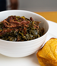 The new Happy Hour menu includes a variety of Tipsy Treats’ delicious homemade Southern dishes specially priced from $5-$13 from 4pm-7pm, Tuesday through Saturday. (Pictured: Collard Greens with Smoked Turkey and Honey Butter Cornbread)
Photos: Visual Influence