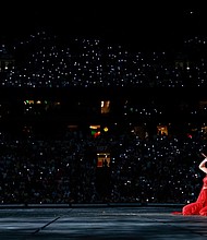 Taylor Swift performs the Eras Tour in Amsterdam in July.
Mandatory Credit:	Aldara Zarraoa/Getty Images via CNN Newsource