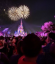 Fireworks light up the sky above Cinderella's Castle during the daily Happily Ever After light and fireworks show at the Magic Kingdom Park at Walt Disney World.
Mandatory Credit:	Gary Hershorn/Corbis News/Getty Images via CNN Newsource