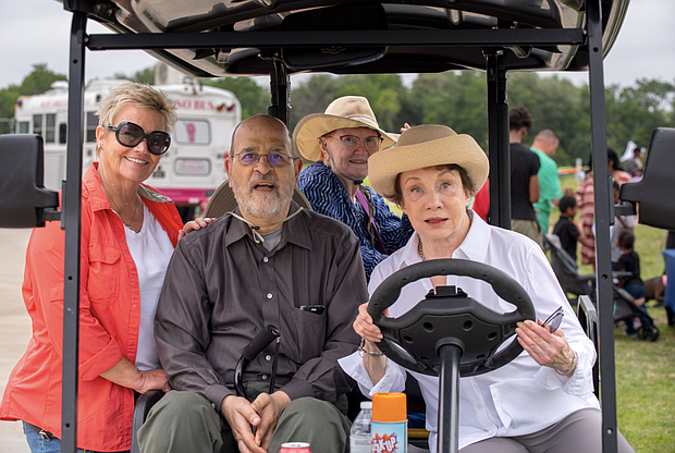 Ernesto, with his wife Mary, visiting our Reed Urban Prairie and Park. He loved teaching us about plants and flowers — we always learned something new when with him.