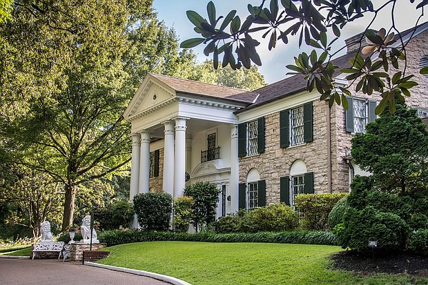 Graceland mansion in Memphis, Tennessee.
Mandatory Credit:	 (Edwin Remsberg/VWPics/AP) via CNN Newsource