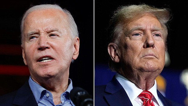 President Joe Biden and former President Donald Trump.
Mandatory Credit:	AP/Reuters via CNN Newsource