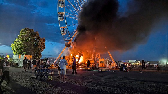 More than 20 people were injured after a Ferris wheel at a music festival in Germany caught fire on Saturday …