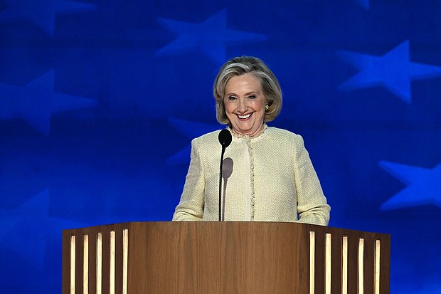 Former Secretary of State Hillary Clinton speaks during the Democratic National Convention in Chicago on August 19.
Mandatory Credit:	Bernadette Tuazon/CNN via CNN Newsource