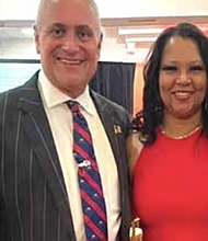 Burt Levine and Monica Riley