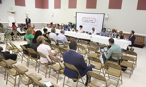 The Richmond Crusade for Voters hosts a forum featuring Richmond School Board candidates on Aug. 15 at Third Street Bethel AME Church. Eleven candidates from across the city attended the forum and 12 On Your Side Henry Graff served as moderator.