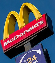 The Golden Arches logo of McDonald's in Bristol, United Kingdom, pictured in February.
Mandatory Credit:	Matt Cardy/Getty Images via CNN Newsource