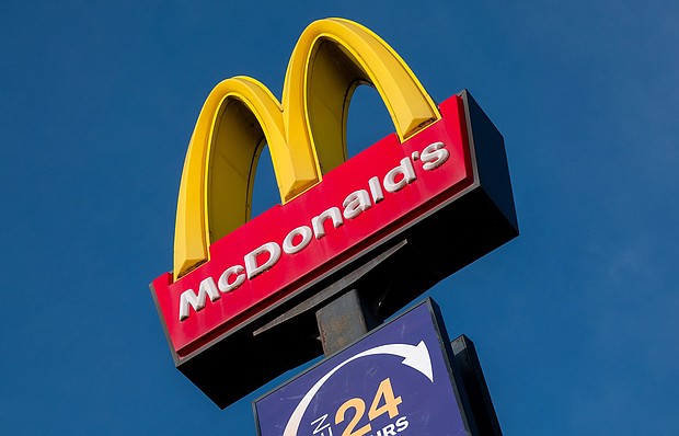 The Golden Arches logo of McDonald's in Bristol, United Kingdom, pictured in February.
Mandatory Credit:	Matt Cardy/Getty Images via CNN Newsource