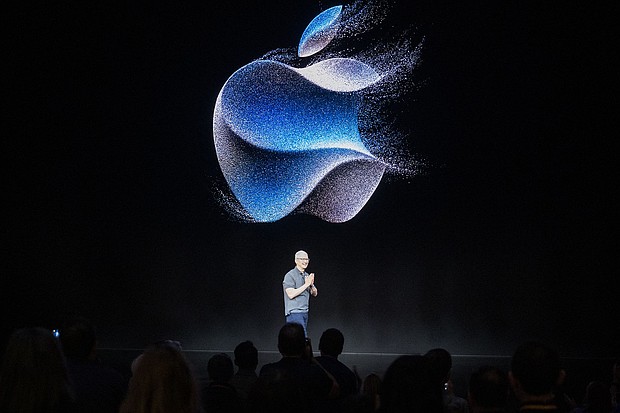 Tim Cook, chief executive officer of Apple Inc., speaks during a launch event for the new Apple iPhone 15 at Apple Park in Cupertino, California, on September 12, 2023.
Mandatory Credit:	Nic Coury/AFP/Getty Images via CNN Newsource
Dateline: