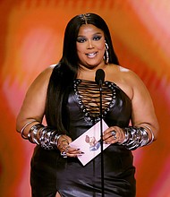 Lizzo at the Grammy Awards in February.
Mandatory Credit:	Kevin Winter/Getty Images via CNN Newsource