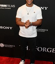 Hollywood producer and influential preacher DeVon Franklin graces the red carpet premiere for Sony Pictures' AFFIRM Films' "The Forge" movie in Atlanta, GA.