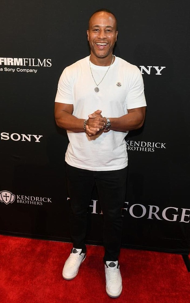 Hollywood producer and influential preacher DeVon Franklin graces the red carpet premiere for Sony Pictures' AFFIRM Films' "The Forge" movie in Atlanta, GA.