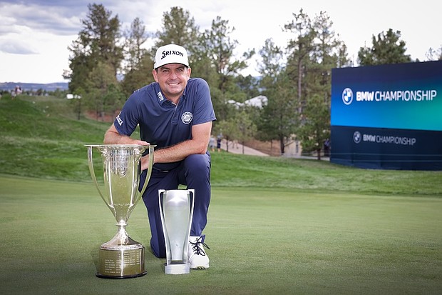 Keegan Bradley wins the 2024 BMW Championship at Castle Pines Golf Club in Castle Rock, Colorado.  Photo credit: Chuck Cherney