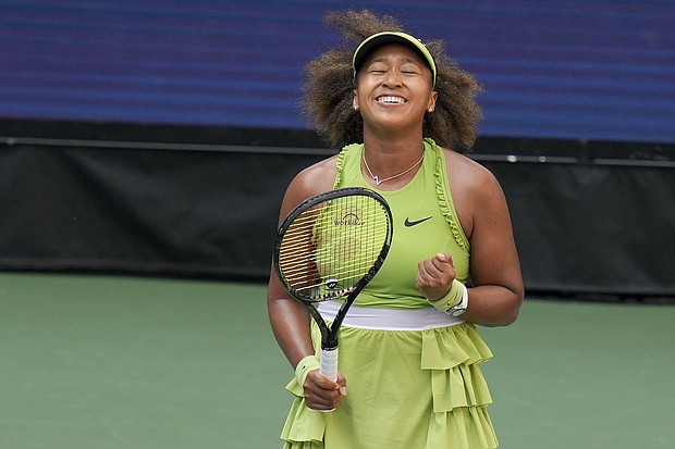 Naomi Osaka is into the second round of the US Open.
Mandatory Credit:	Seth Wenig/AP via CNN Newsource