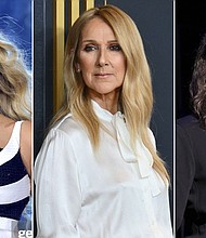 Beyoncé, Celine Dion and Dave Grohl are seen here.
Mandatory Credit:	Getty Images via CNN Newsource