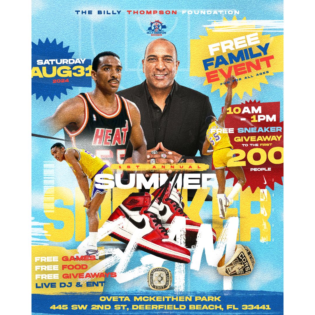 Billy Thompson Foundation Kicks Off First Annual Summer Sneaker Slam ...