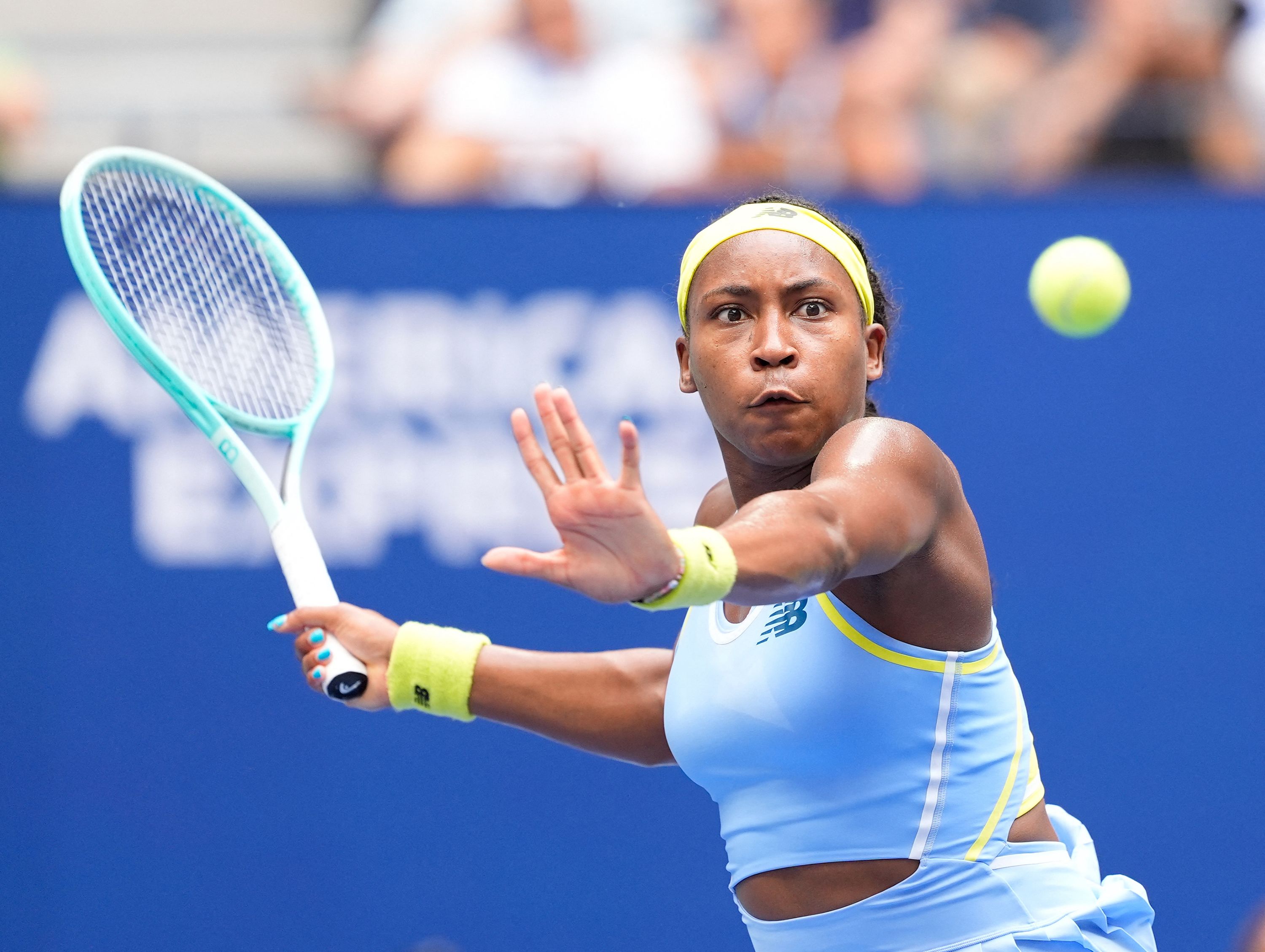 Coco Gauff falls in US Open title defense, losing in fourth round to