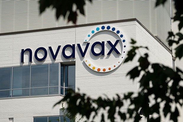Signage at a Novavax facility in Gaithersburg, Maryland, US, on Aug. 26, 2024. Novavax shares earlier this month dropped 14% in premarket trading after the vaccine-maker reported revenue for the second quarter that missed the average analyst estimate and updated its guidance for the year.
Mandatory Credit:	Graeme Sloan/Bloomberg/Getty Images via CNN Newsource