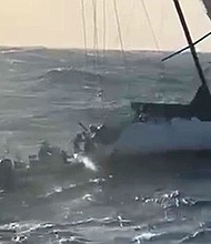 The NSW Police released video of the rescue off the coast of Australia.
Mandatory Credit:	NSW Police via CNN Newsource