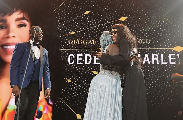 SPICE & MAJAH HYPE PRESENTS CEDELLA MARLEY WITH LEGACY AWARD HONOR (CR. FRESHMADEIT)