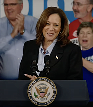 Vice President Kamala Harris campaigning in Detroit, MI