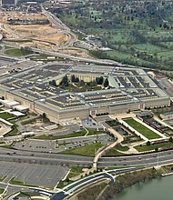 Aerial view of the Pentagon in Washington, DC, on March 31, 2024.
Mandatory Credit:	Daniel Slim/AFP/Getty Images via CNN Newsource