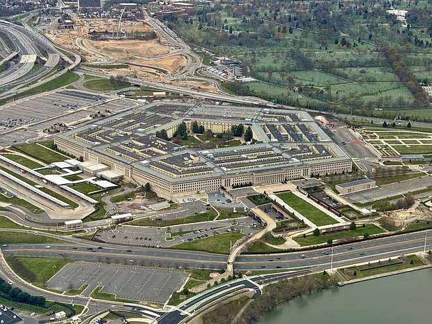 Aerial view of the Pentagon in Washington, DC, on March 31, 2024.
Mandatory Credit:	Daniel Slim/AFP/Getty Images via CNN Newsource
