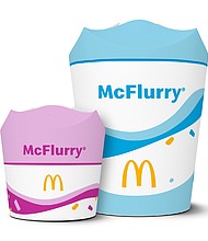 McDonald's is changing the McFlurry cup and adding a smaller size.
Mandatory Credit:	McDonald's USA via CNN Newsource